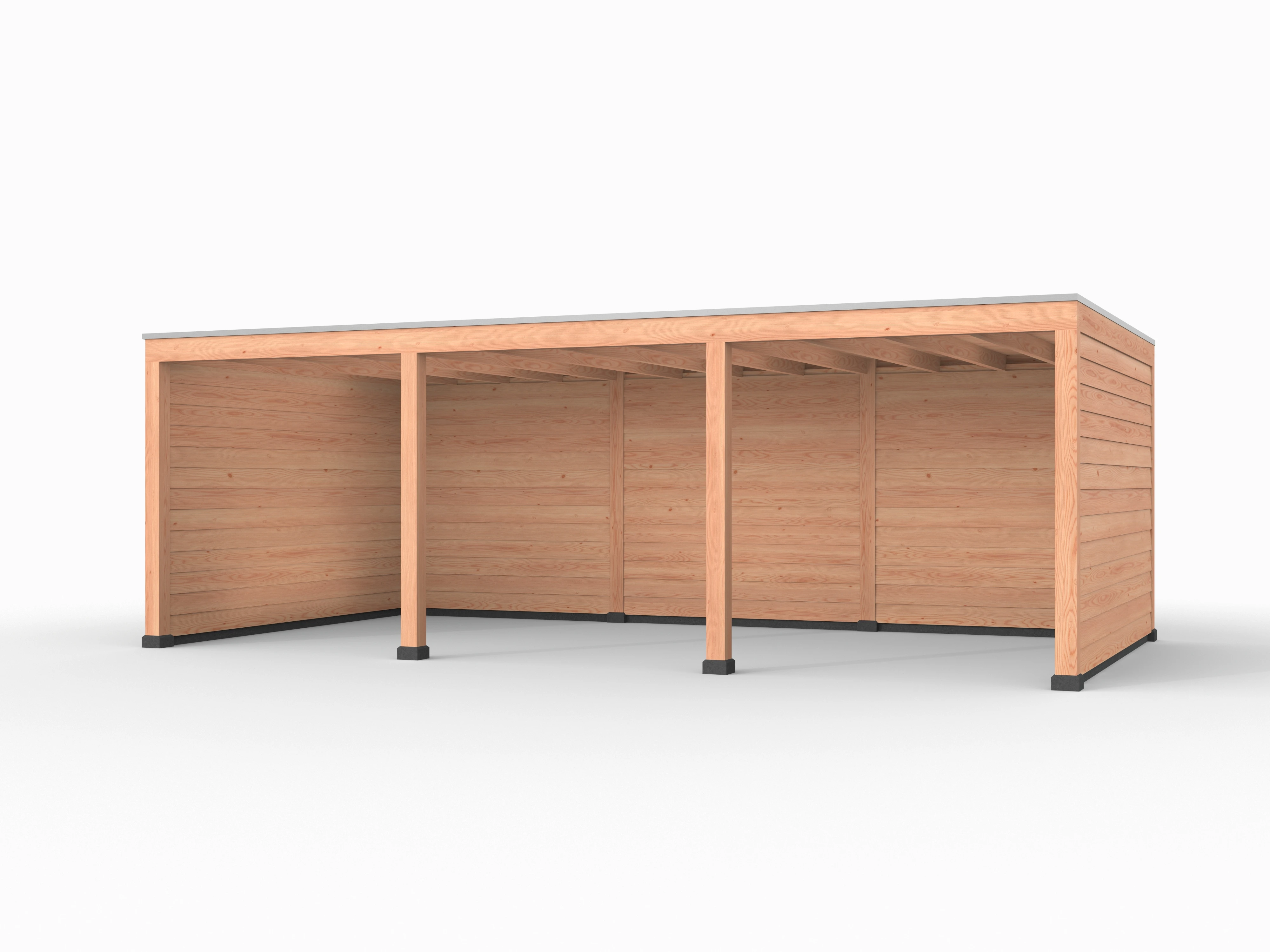 Douglas overkapping, 750 x 400, met achterwand en twee zijwanden, Westwood Elegant - Afbeelding 1